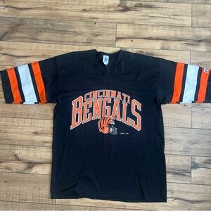 Vintage 90s Cincinnati Bengals NFL Logo 7  Size XL Black